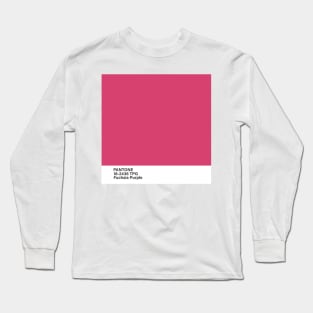 pantone 18-2436 TPG Fuchsia Purple Long Sleeve T-Shirt